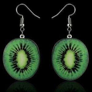 Couture 🥝Fruity Fun Kiwi Dangle Earrings